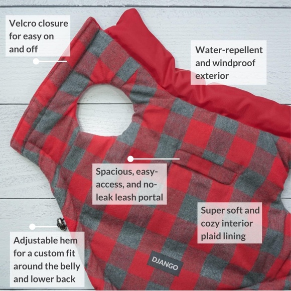 Django Reversible Dog Vest / Coat - Picture 4 of 5